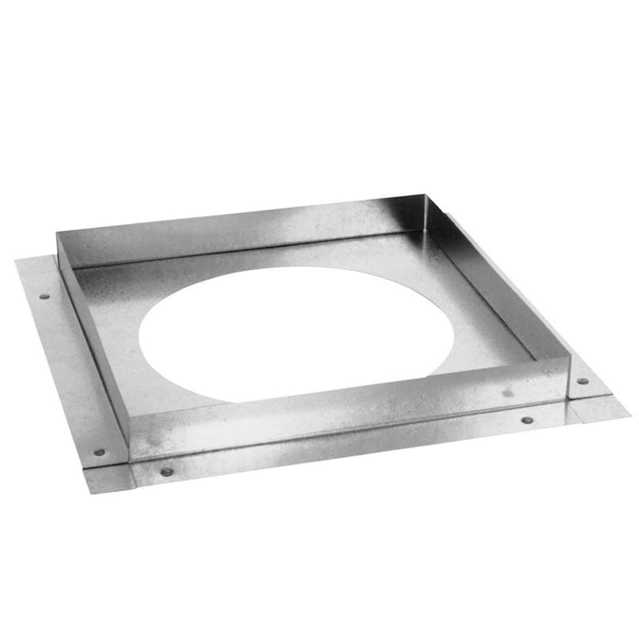 4" DuraVent DirectVent Pro Galvanized Ceiling Firestop - 46DVA-FS - Chimney Cricket