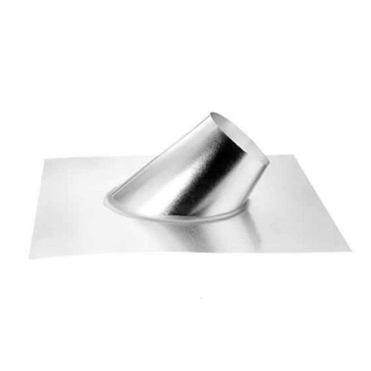 4" DuraVent DirectVent Pro Galvalume 7/12 - 12/12 Pitch Roof Flashing - 46DVA-F12 - Chimney Cricket