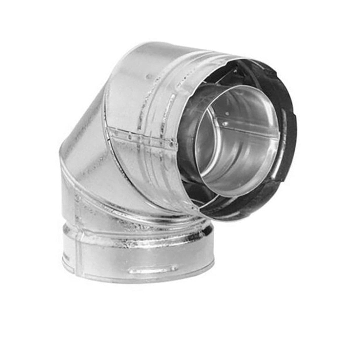 5" DuraVent DirectVent Pro Double-Wall Galvanized 90-Degree Swivel Elbow - 58DVA-E90 - Chimney Cricket