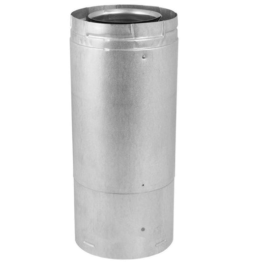 5" DuraVent DirectVent Pro Galvalume 11" - 17" Adjustable Pipe - 58DVA-17TA - Chimney Cricket