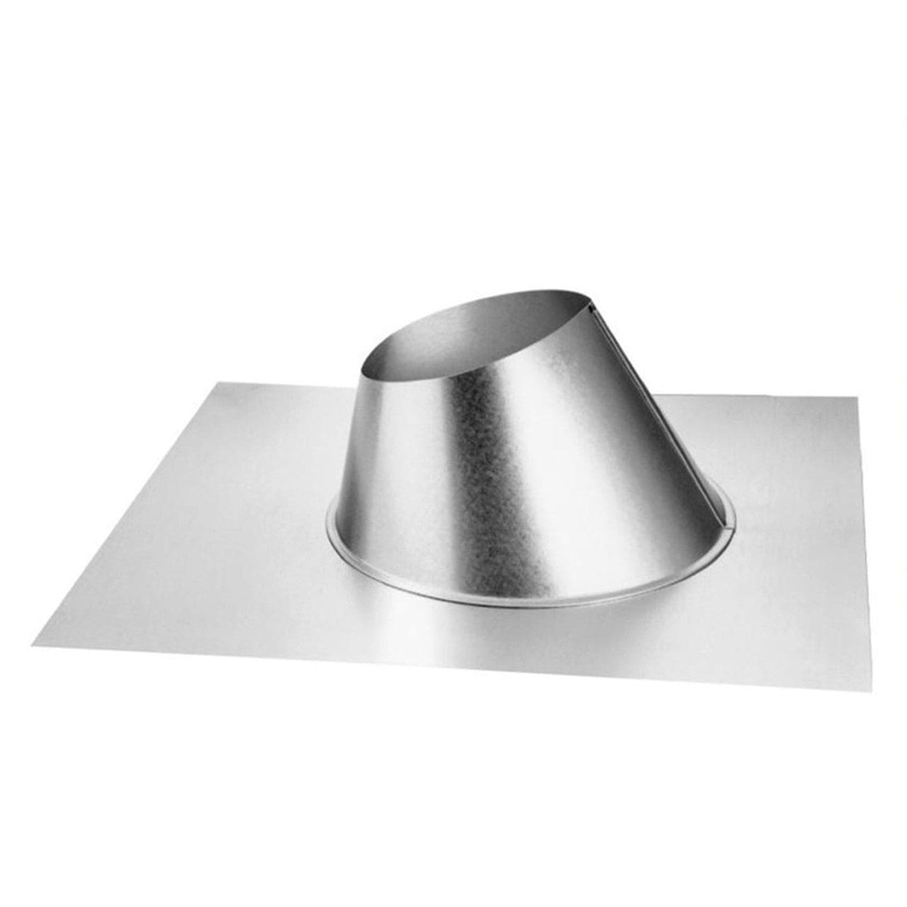 5" DuraVent DirectVent Pro 0/12 - 6/12 Pitch Roof Flashing - 58DVA-F6 - - Chimney Cricket