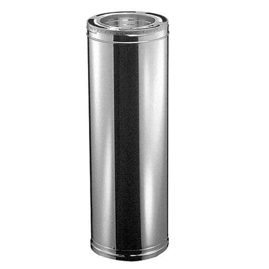 6" x 24" DuraVent DuraPlus Triple-Wall Galvanized Chimney Pipe Length - 6DP-24 - Chimney Cricket