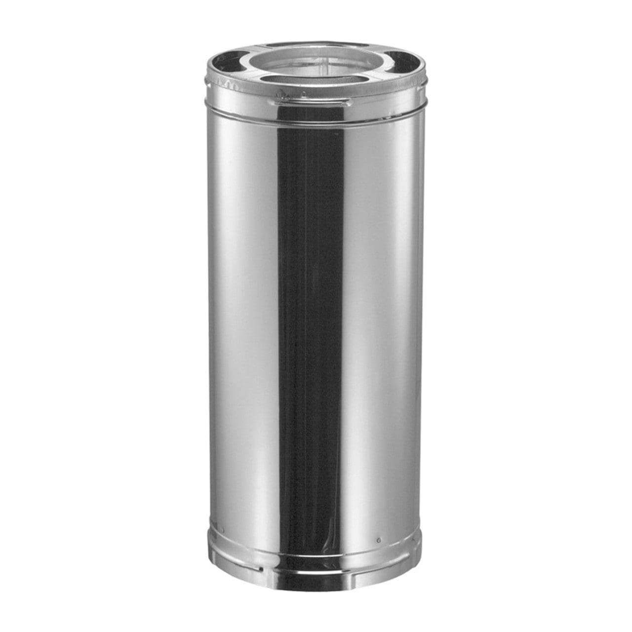 6" x 12" DuraVent DuraPlus Triple-Wall Galvanized Chimney Pipe Length - 6DP-12 - Chimney Cricket