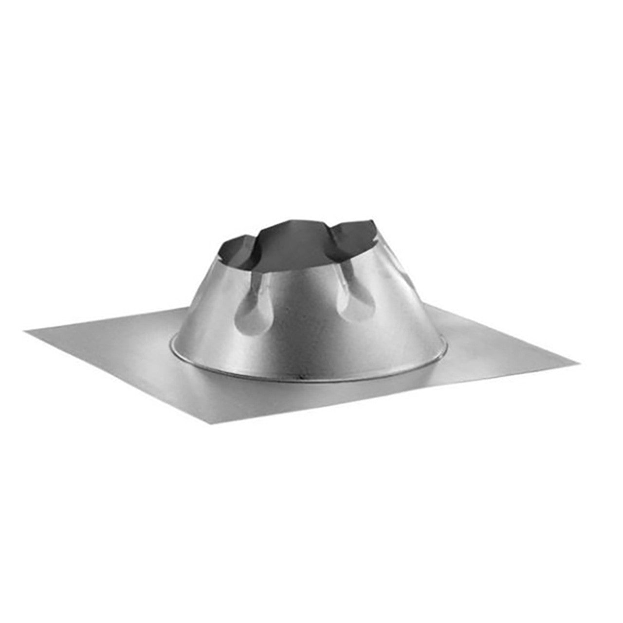6" DuraVent DuraPlus Galvalume 0/12 - 6/12 Roof Flashing - 6DP-F6 - Chimney Cricket