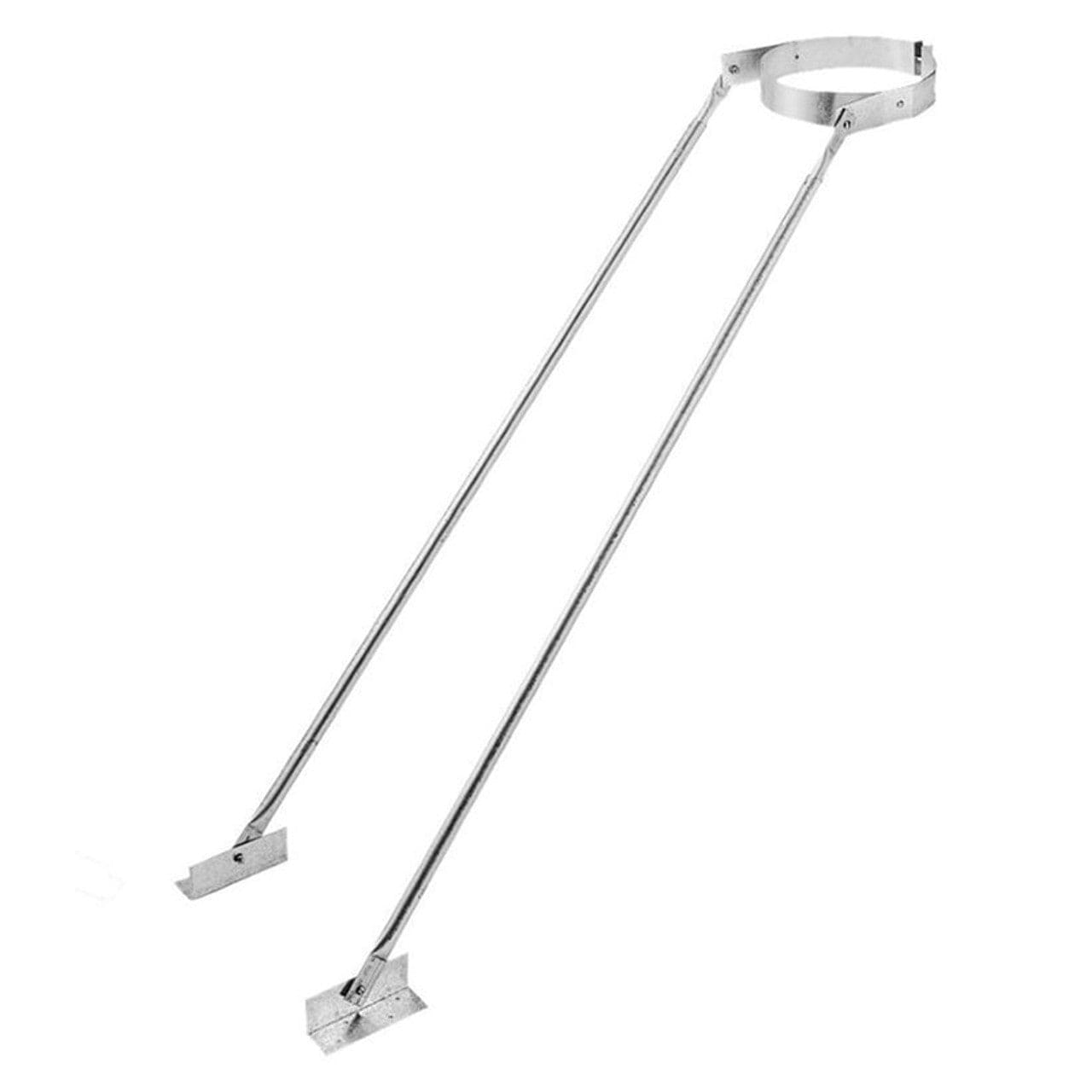 6" DuraVent DuraPlus Adjustable Extended Roof Bracket - 6DP-XRB - Chimney Cricket