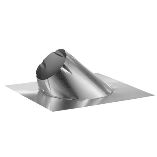 8" DuraVent DuraPlus Galvalume 7/12 - 12/12 Roof Flashing - 8DP-F12 - Chimney Cricket