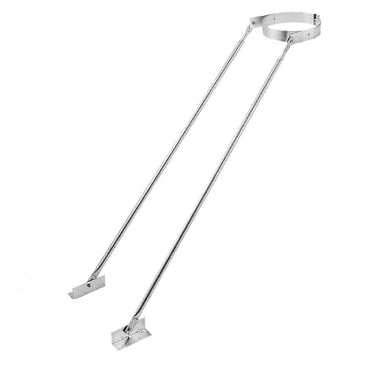 8" DuraVent DuraPlus Adjustable Extended Roof Bracket - 8DP-XRB - Chimney Cricket