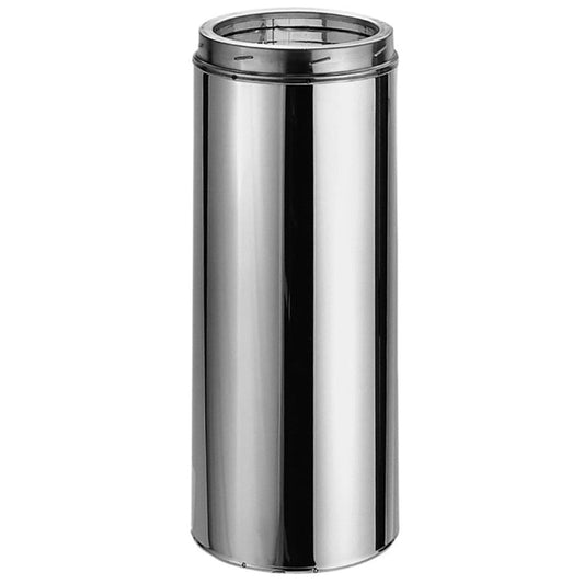 5" x 24" DuraVent DuraTech Factory-Built Double-Wall Stainless Steel Chimney Pipe - 5DT-24SS - Chimney Cricket