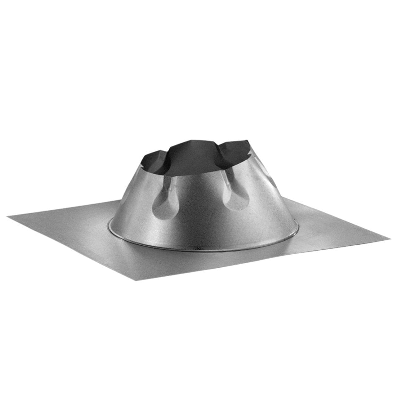 5" DuraVent DuraTech Galvalume Flat Roof Flashing - 5DT-FF - Chimney Cricket