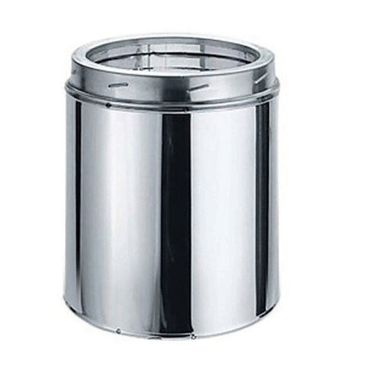 6" x 6" Duravent DuraTech Factory-Built Double-Wall Stainless Steel Chimney Pipe - 6DT-06SS - Chimney Cricket