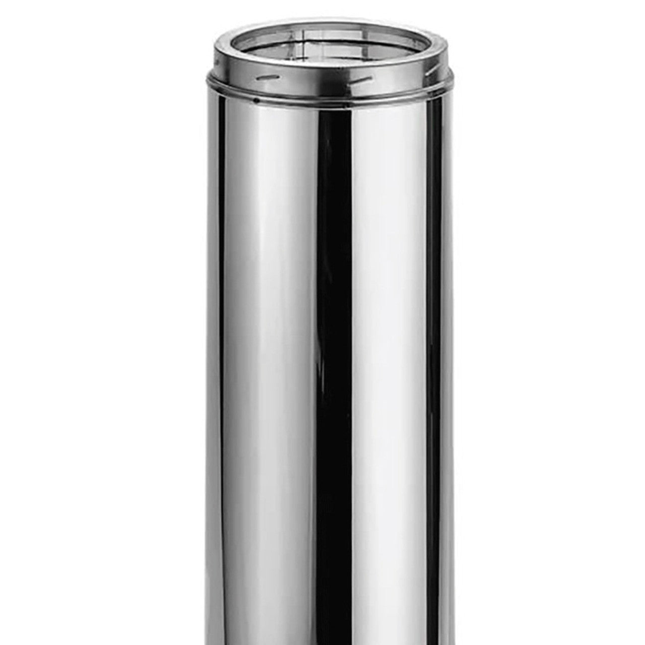 6" x 24" Duravent DuraTech Factory-Built Double-Wall Stainless Steel Chimney Pipe - 6DT-24SSCF - Chimney Cricket