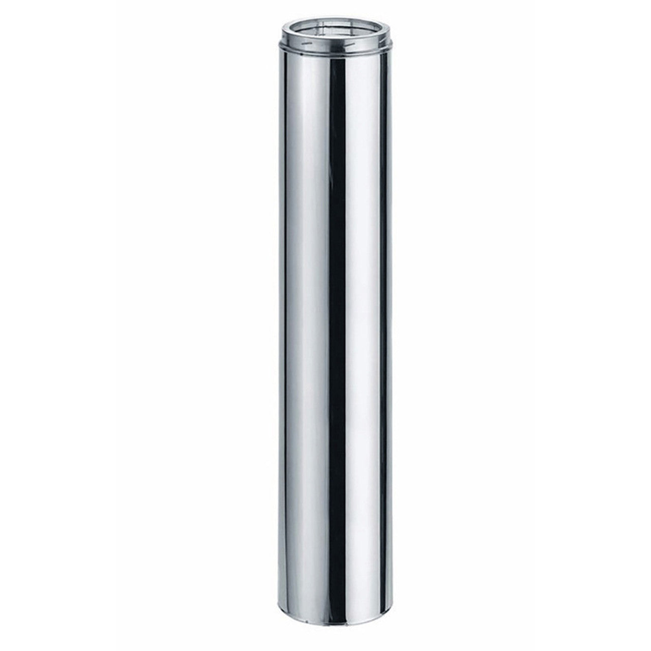 8" x 48" Duravent DuraTech Factory-Built Double-Wall Stainless Steel Chimney Pipe - 8DT-48SSCF - Chimney Cricket