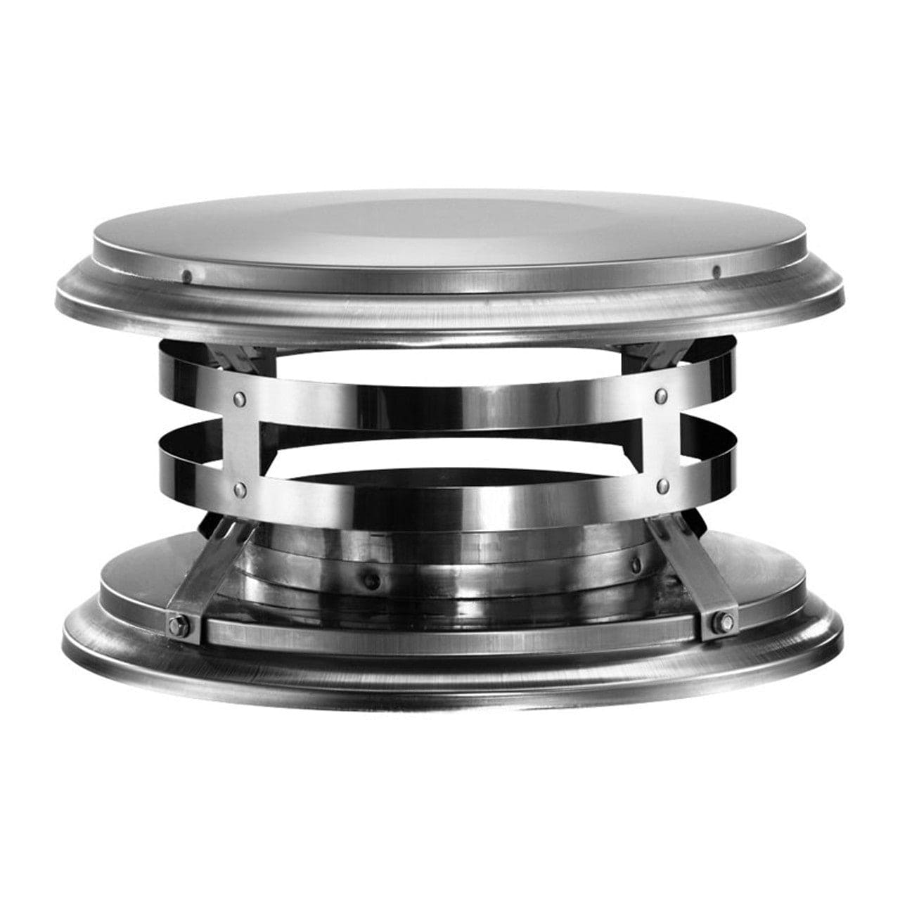 8" DuraVent DuraTech Double-Wall Stainless Steel Chimney Cap - 8DT-VC - Chimney Cricket