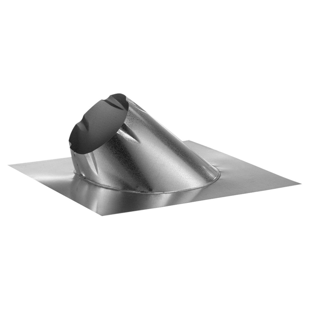 0/12 - 6/12 DuraVent DuraTech Galvalume Adjustable Roof Flashing - 8DT-F6 - Chimney Cricket