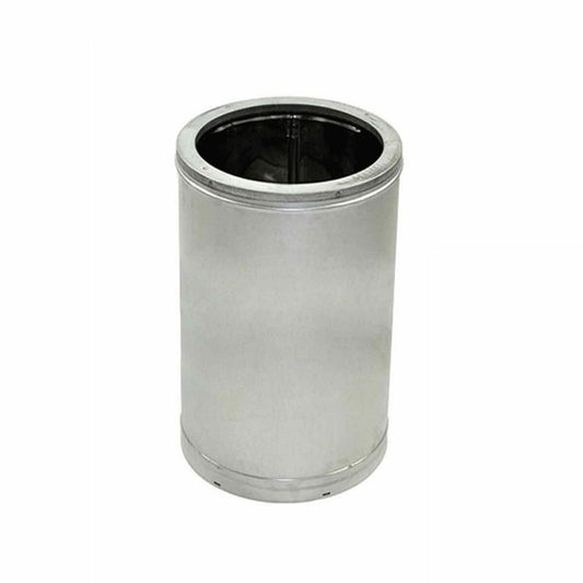 10" DuraVent DuraTech Double-Wall Chimney Pipe 12" Galvanized Steel Pipe Length - 10DT-12 - Chimney Cricket