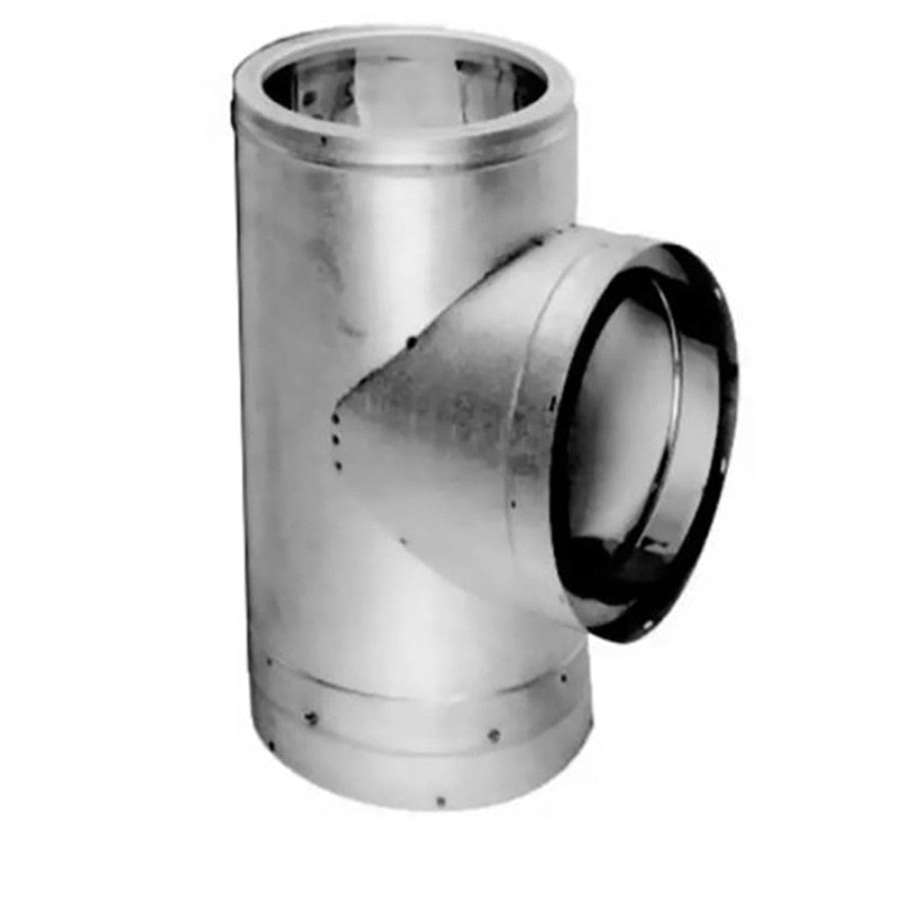 6" DuraVent DuraTech Galvalume Standard Tee with Cap - 6DT-ST - Chimney Cricket