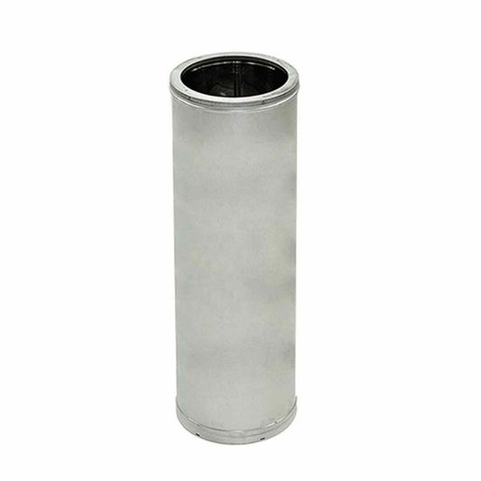 12" x 24" DuraVent DuraChimney II Double-Wall Galvanized Steel Pipe Length - 12DT-24 - Chimney Cricket