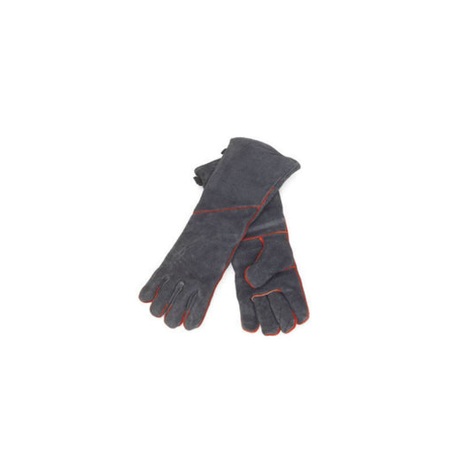 Large Black Fireproof Hearth Cowhide Gloves - A-13B - Chimney Cricket