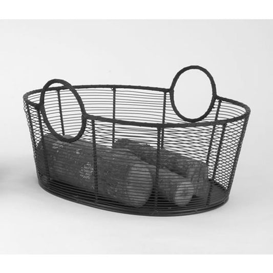 Woodfield Steel Wire Wood Basket - WI-09 - Chimney Cricket