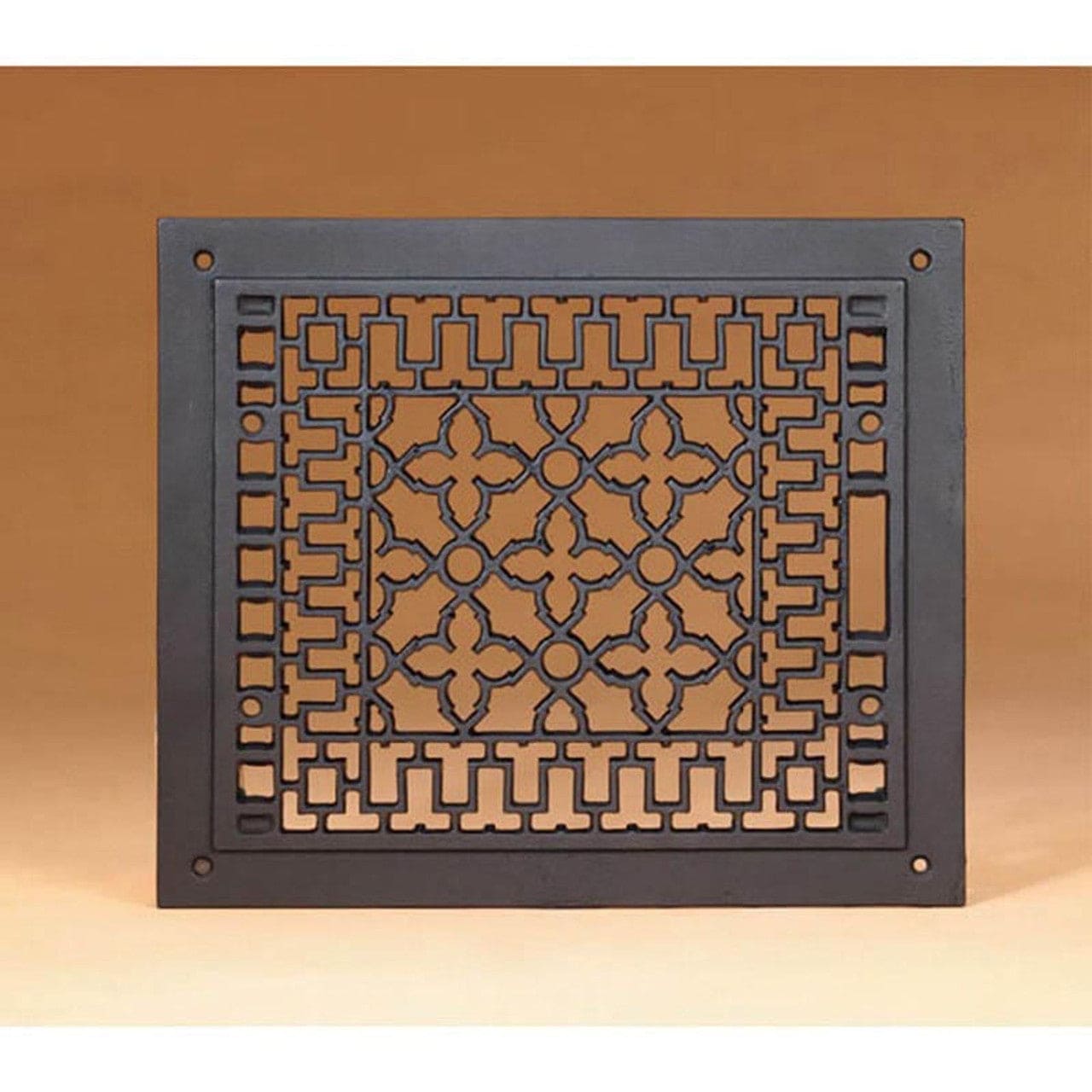 12" x 14" Black Cast-Iron Grille - JG-14 - Chimney Cricket