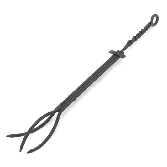Minuteman 28" Wrought Iron Twisted Rope Design Tongs - WR-02T - Chimney Cricket