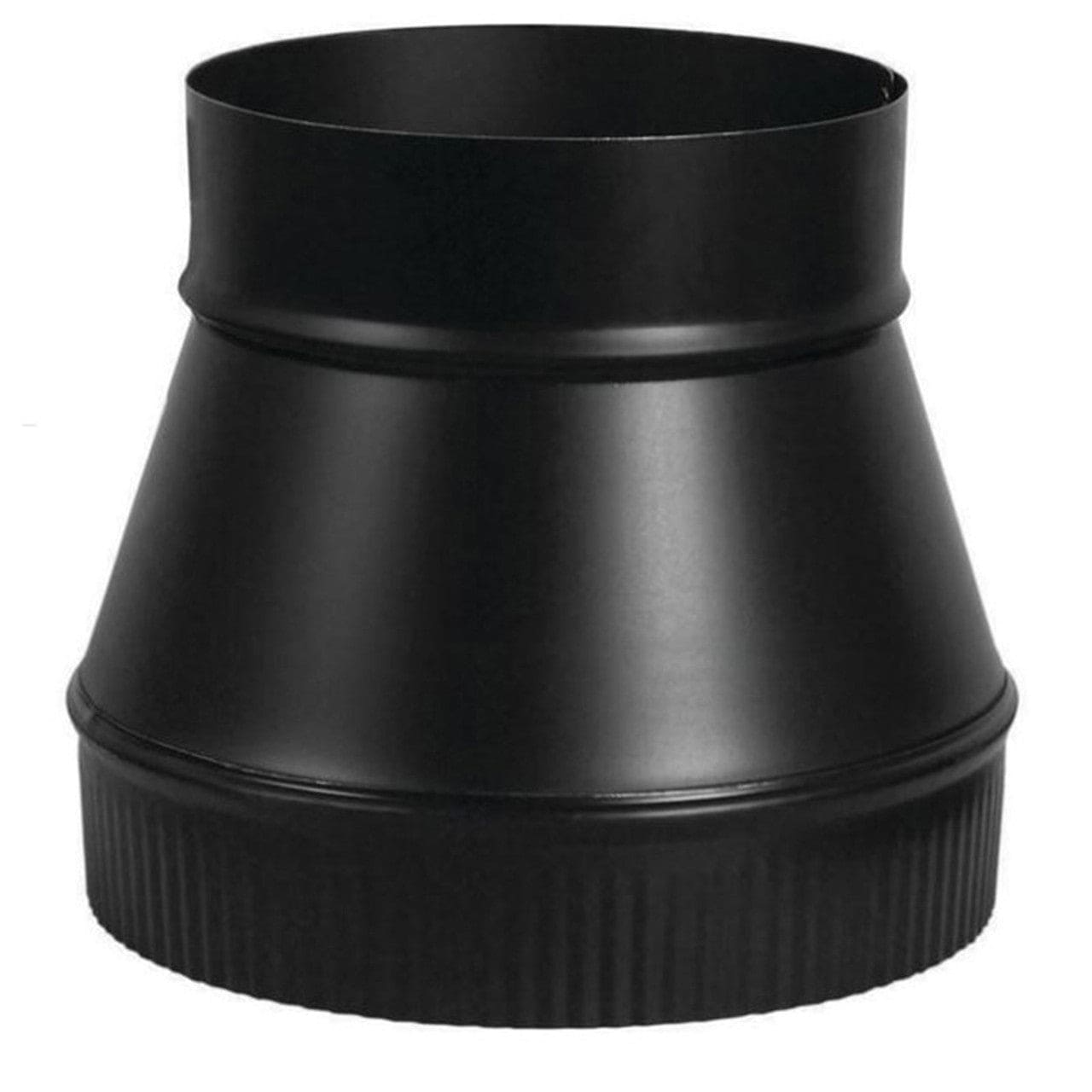 6" to 5" Snap-Lock Black Stove Pipe Reducer - BM0059 - Chimney Cricket