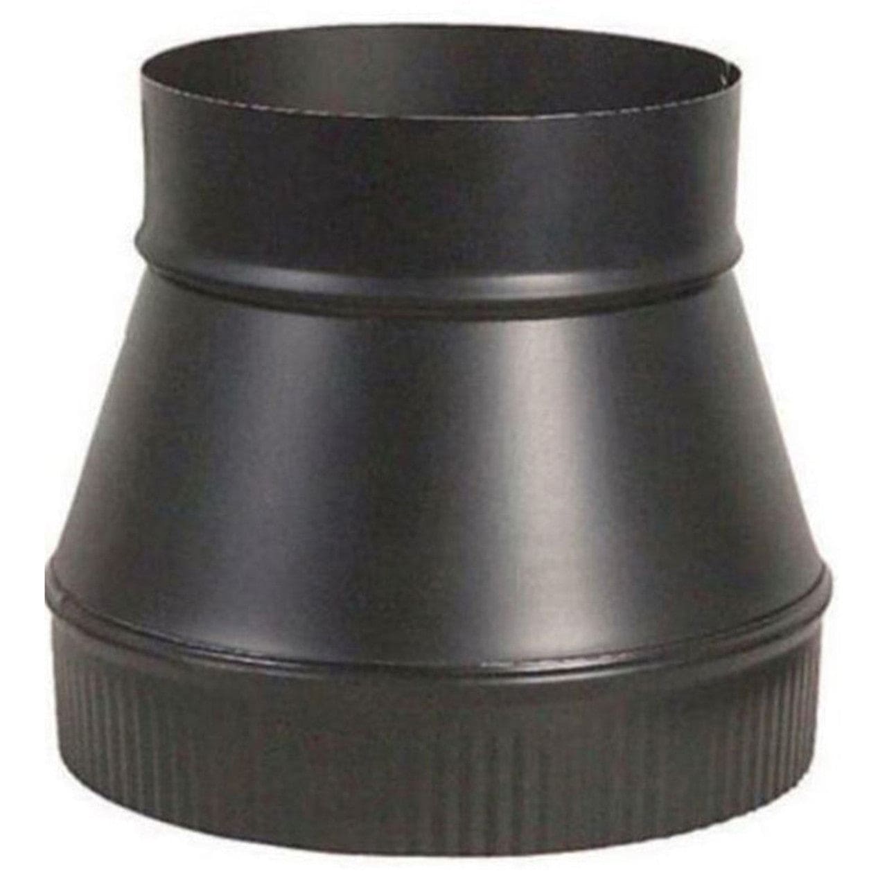 8" to 6" Snap-Lock Black Stove Pipe Reducer - BM0062 - Chimney Cricket