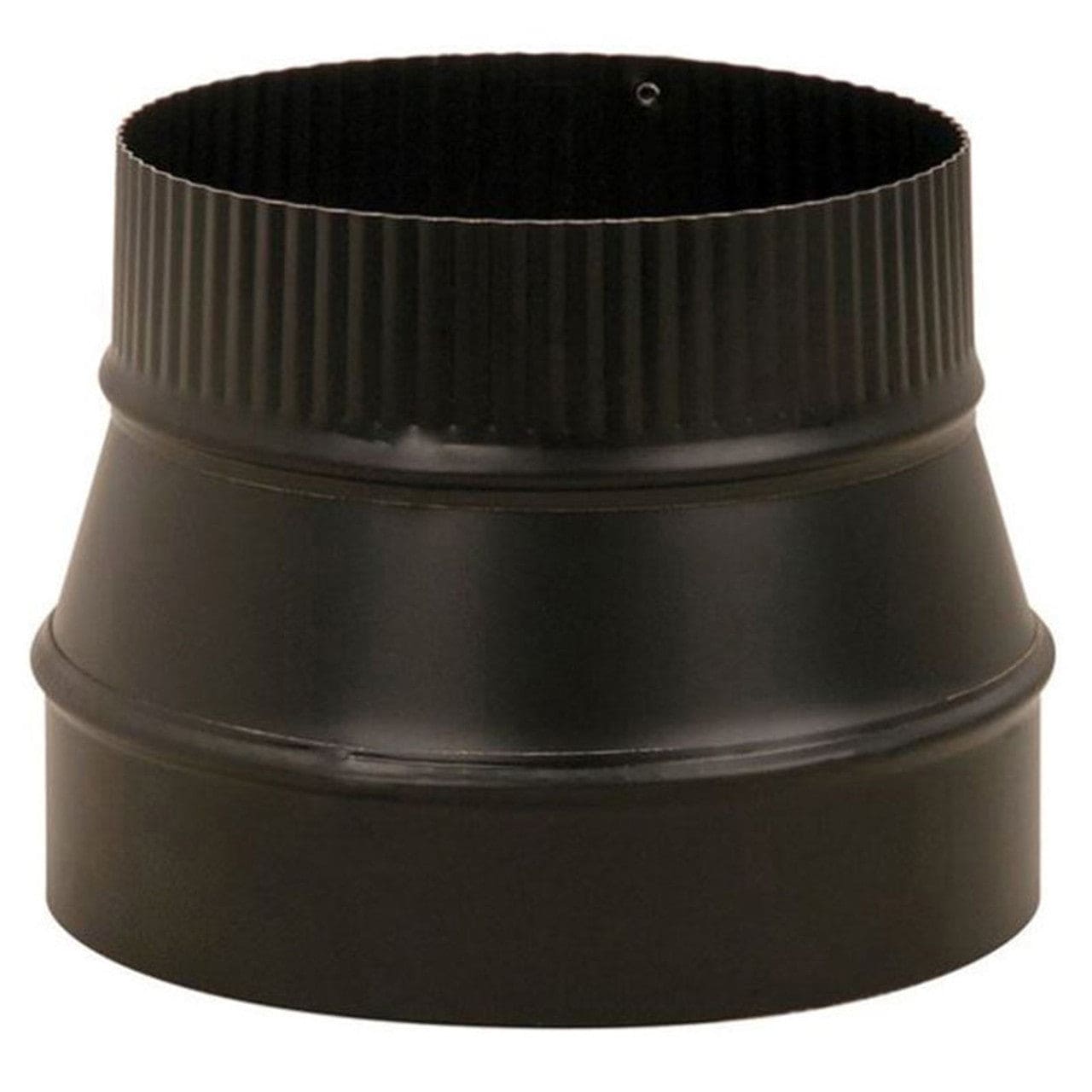 5" to 6" Snap-Lock Black Stove Pipe Increaser - BM0075 - Chimney Cricket