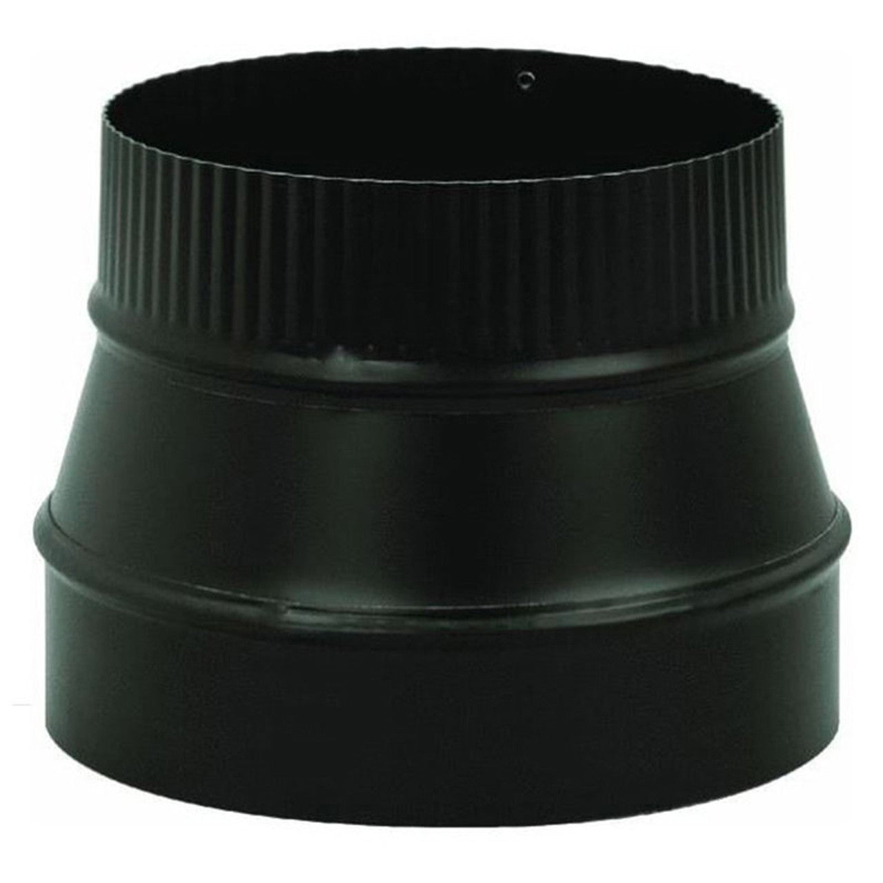 6" to 8" Snap-Lock Black Stove Pipe Increaser - BM0079 - Chimney Cricket