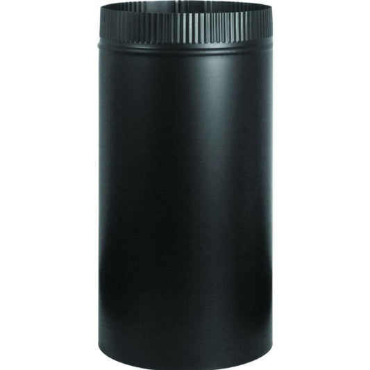 8" X 12" Snap-Lock Black Stove Pipe - BM0104 - Chimney Cricket
