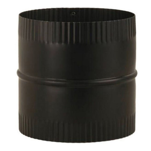 8" x 6" Snap-Lock Black Double-Crimp Male Coupling - BM0049 - Chimney Cricket