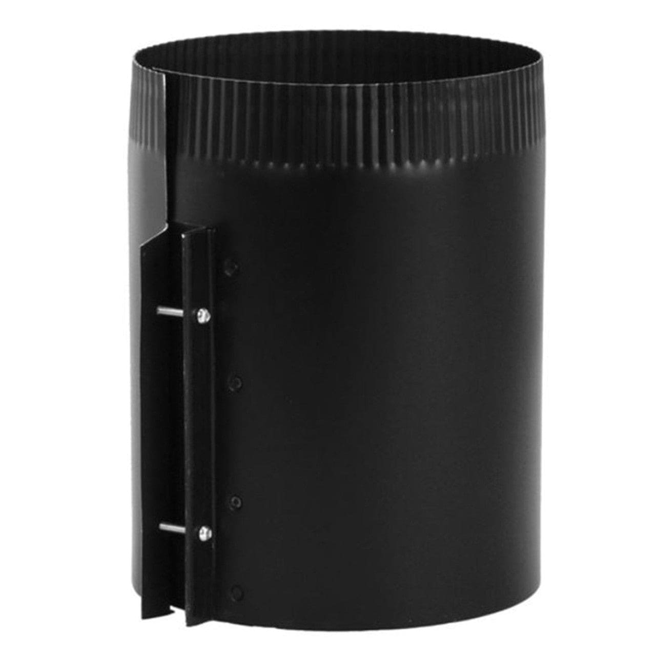 8" x 8" Snap-Lock Black Draw Band Connector - BM0036 - Chimney Cricket