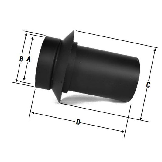 6" Selkirk DSP Double-Wall Masonry Adaptor - Chimney Cricket
