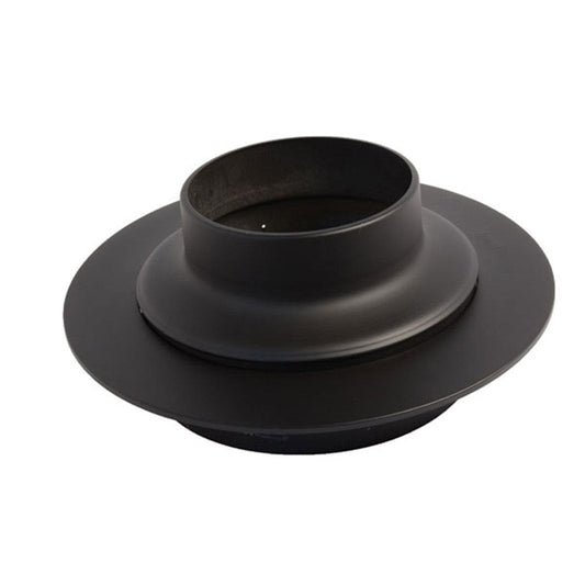 7" Selkirk SuperVent Decorator Ceiling Support with Black Trim Collar - JSC7DCSS - Chimney Cricket