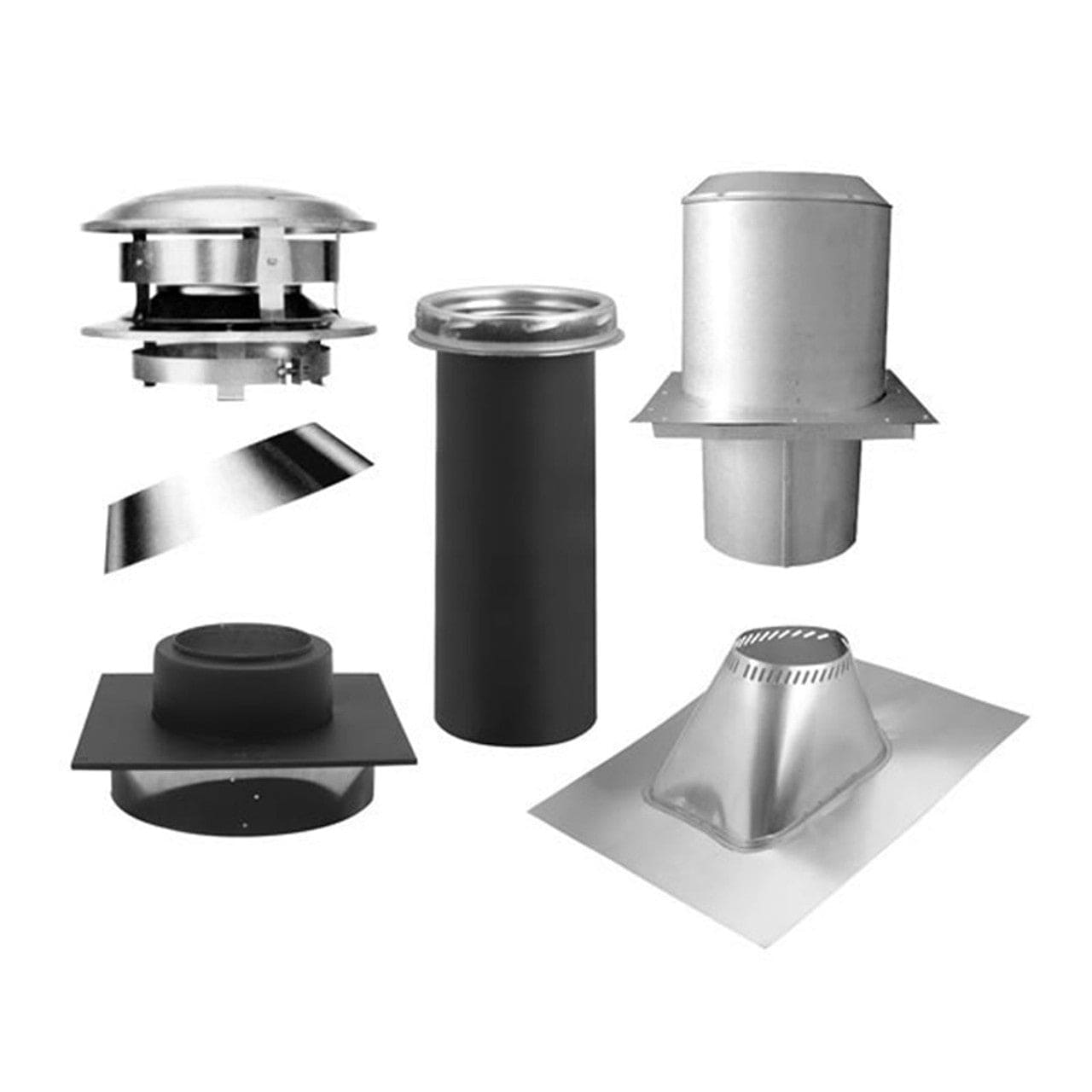 8" Selkirk Ultra-Temp Flat Ceiling Support Kit - 208620 - Chimney Cricket