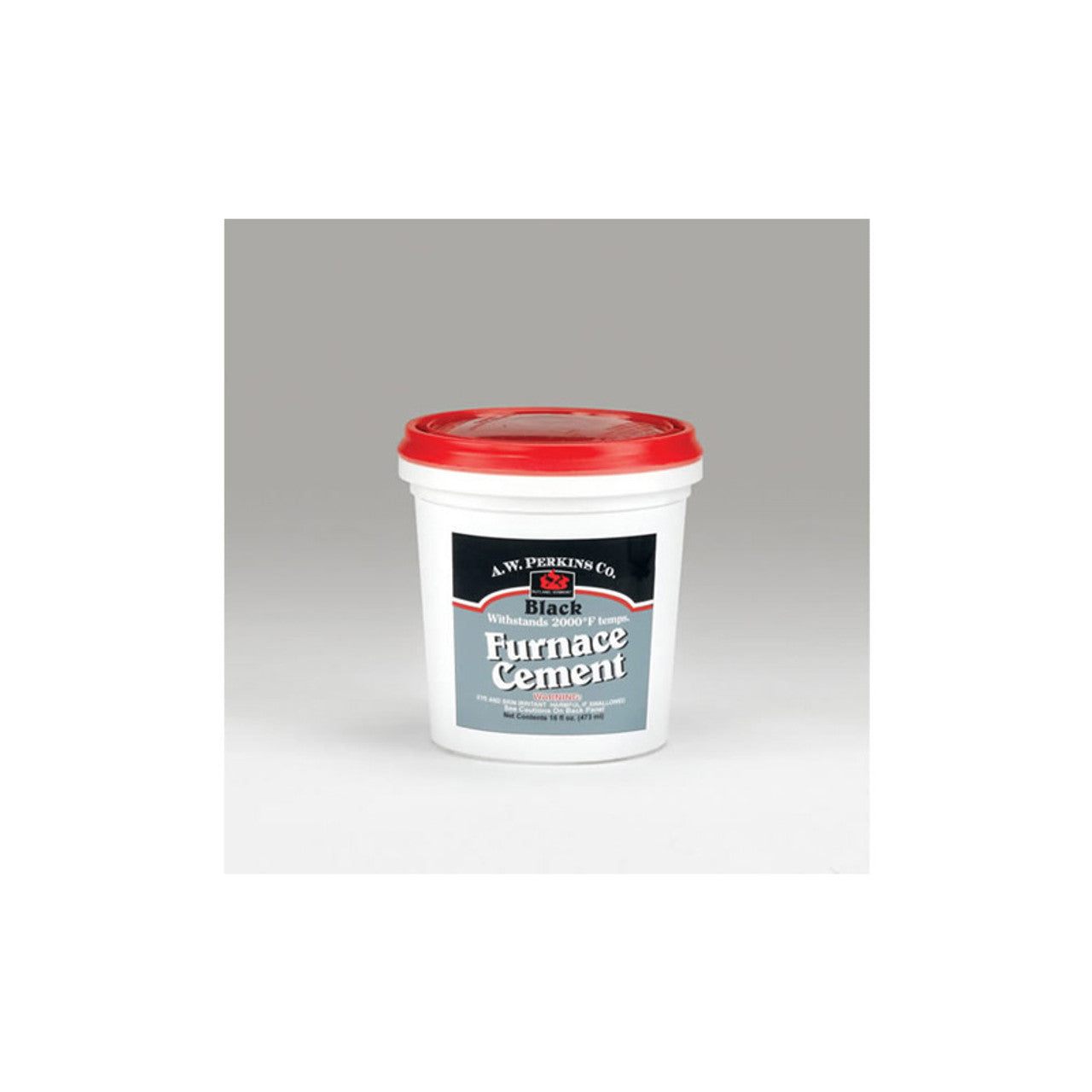 1 Pint A.W. Perkins Black Furnace Cement - 42 - Chimney Cricket