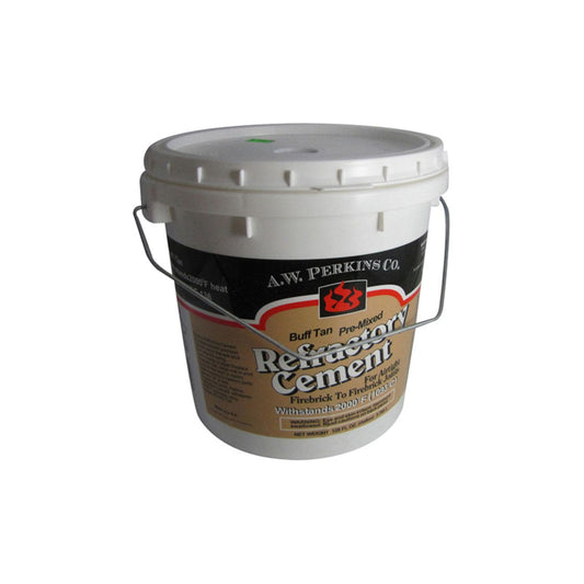 1-Gallon Tub Premixed Buff Tan Refractory Cement (1 Case of 2 Gallons) - 251 - Chimney Cricket
