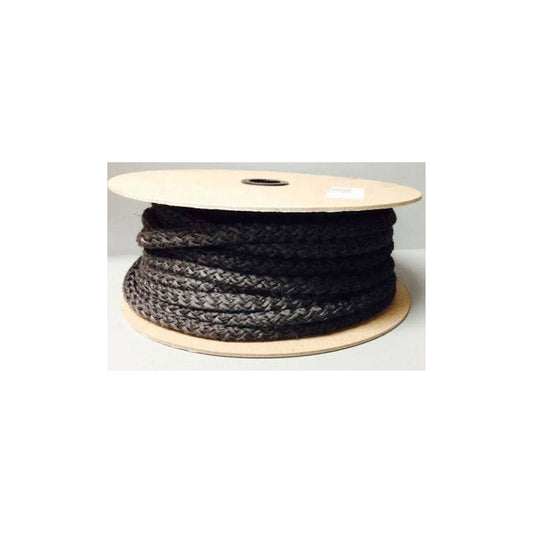 5/16" X 200' Round Black Stove Gasket - 153 - Chimney Cricket