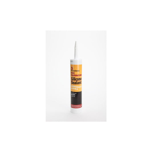 HomeSaver High Temperature Black Silicone Sealant (1 Case of 6) - 1076-6 - Chimney Cricket