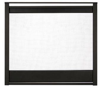 Majestic Corner Firescreen Front - Black - Chimney Cricket