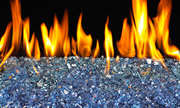 RHP Caribbean Blue 5 lb. Package of Fyre Glass - Chimney Cricket