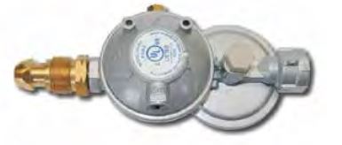 Cavagna 524AS Horizontal Vent Regulator Kit w/ POL Inlet Clam Shell Pkg. - 52-A-490-0022 - Chimney Cricket