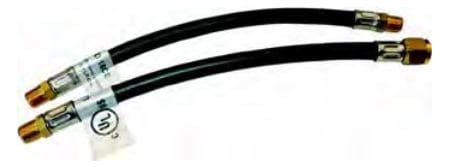 Cavagna 24" LP Gas High Pressure Hose 1/4"ID 3/8"MPT x 3/8" Flare Swivel (Bulk) - 50-A-190-0063 - Chimney Cricket