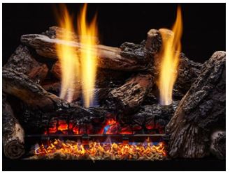 Monessen 24" Charisma 8-Piece Burncrete Hybrid Log Set - CR24H - Chimney Cricket