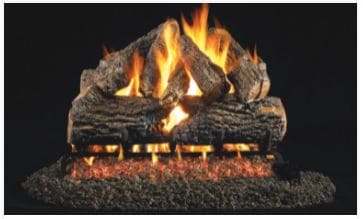 RHP 24" Charred Oak Standard Gas Logs - Chimney Cricket