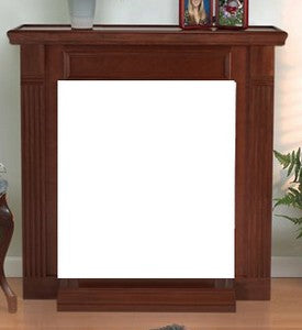 WMH Cherry Standard Cabinet Mantel with Base - Chimney Cricket