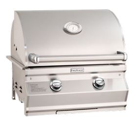 FM Choice Multi-User CM430i 24" Built-In Grill with Analog Thermometer and 1-Hour Timer Box, NG - CM430IRT1N - Chimney Cricket