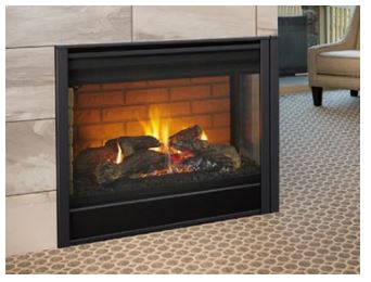 Majestic 36" Right Corner Direct Vent Multi Sided Gas Fireplace with IntelliFire Touch Ignition, NG - Chimney Cricket