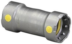 Coupling - No Stop, 1/2" Press x 1/2" Press, MegaPress-G, Black Steel, Sch. 40 with Yellow Dot, Viega - 25031 (CS10) - Chimney Cricket