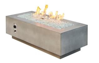 Outdoor Greatroom 54" Cove Natural Grey Linear Firetable with Direct Spark Ignition - NG - CV54DSING ** - Chimney Cricket